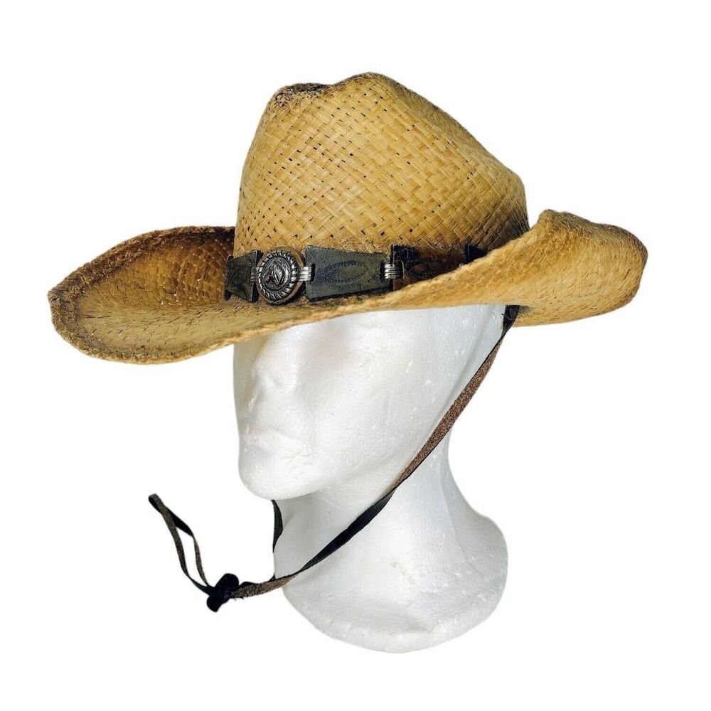Monte Carlo Straw Stagecoach Festival Western Rodeo Rockabilly Boho Cowboy Hat